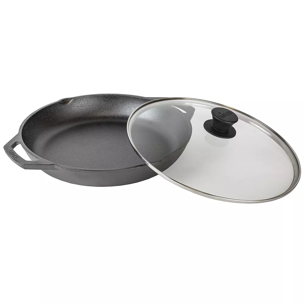 Lodge 12-in. Pre-Seasoned Cast-Iron Everyday Chef Pan 4 Lodge 12-in. Pre-Seasoned Cast-Iron Everyday Chef Pan - Image 2