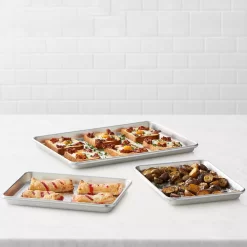 Food Network™ 3-pc. Natural Aluminum Baking Sheet Set -Home-Kitchen 3740425 ALT2
