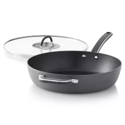 Food Network™ 12-in. Hard-Anodized Nonstick Space Saving Saute Pan With Lid