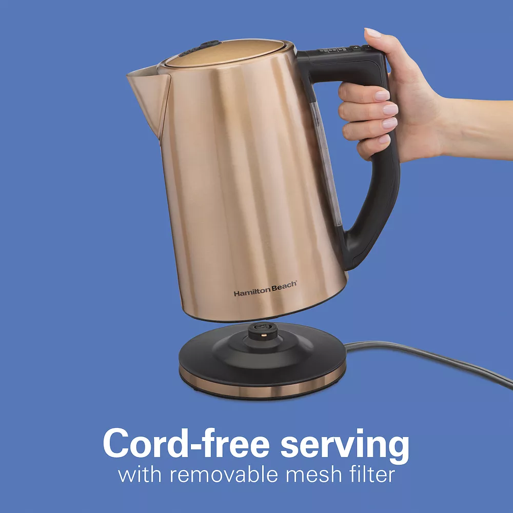 Hamilton Beach 1.7-Liter Variable Temperature Copper Kettle 8 Hamilton Beach 1.7-Liter Variable Temperature Copper Kettle - Image 6