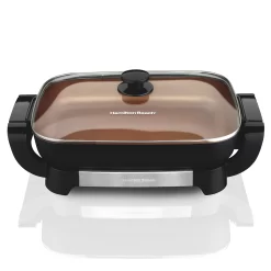 Hamilton Beach Copper Ceramic Skillet With Removable Pan