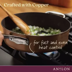 Anolon Nouvelle 11-pc. Copper Luxe Hard-Anodized Nonstick Cookware Set -Home-Kitchen 3806981 ALT5