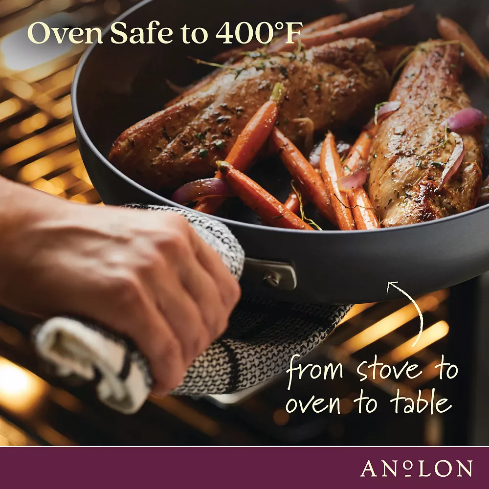 Anolon Advanced Home 12.5-in. Divided Grill & Griddle Skillet 6 Anolon Advanced Home 12.5-in. Divided Grill & Griddle Skillet - Image 4