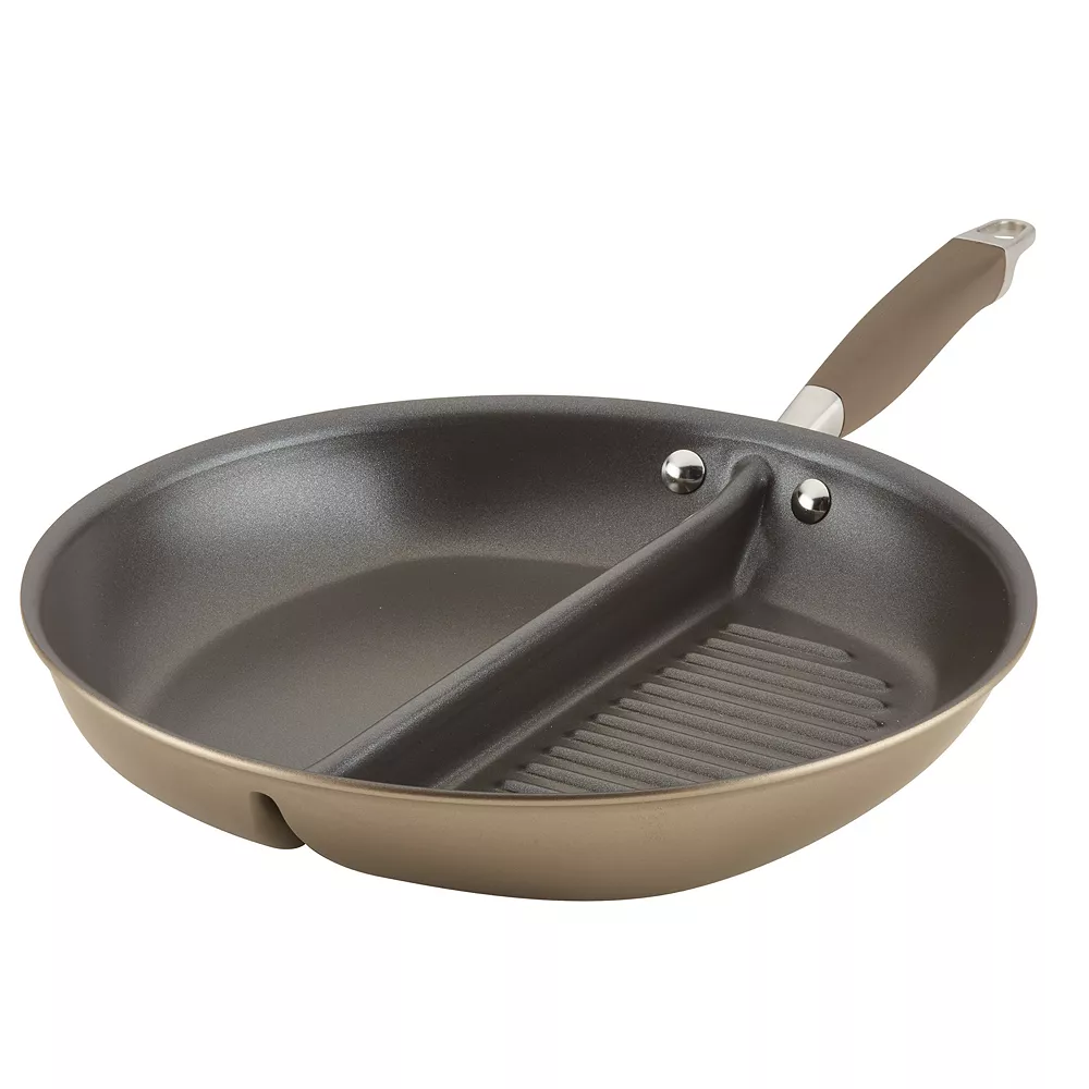 Anolon Advanced Home 12.5-in. Divided Grill & Griddle Skillet 3 Anolon Advanced Home 12.5-in. Divided Grill & Griddle Skillet