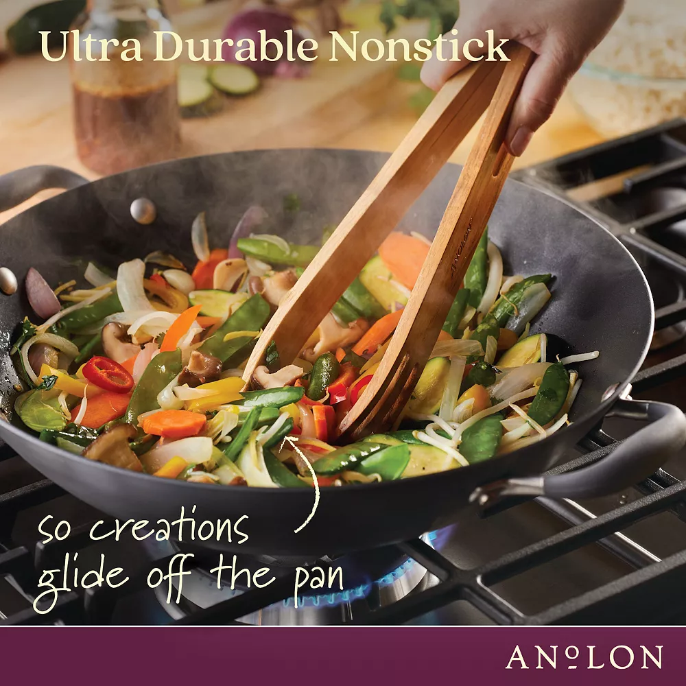 Anolon Advanced Home 14-in. Wok With Side Handles 6 Anolon Advanced Home 14-in. Wok With Side Handles - Image 4