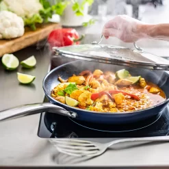 Blue Diamond Enhanced Ceramic Nonstick 12-in. Frypan With Lid As Seen On TV 9 Blue Diamond Enhanced Ceramic Nonstick 12-in. Frypan With Lid As Seen On TV -Home-Kitchen 3812406 ALT3