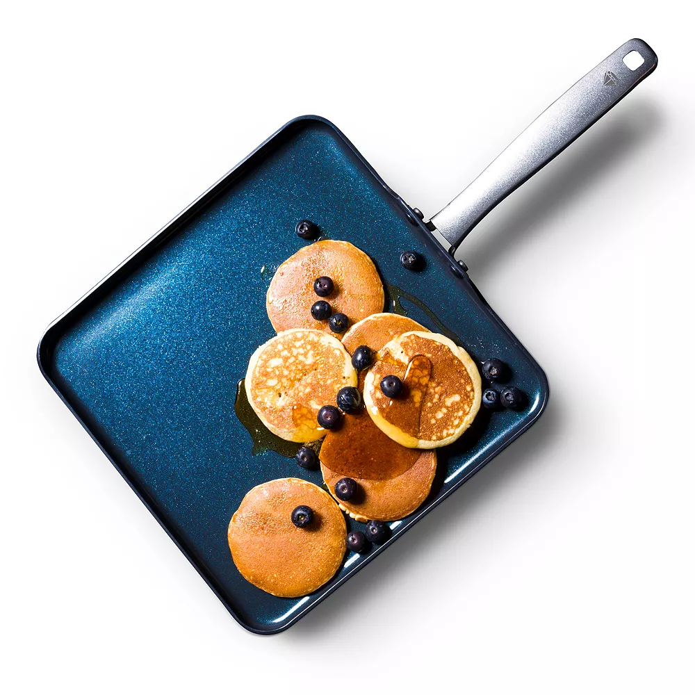 Blue Diamond 11-in. Square Griddle As Seen On TV 4 Blue Diamond 11-in. Square Griddle As Seen On TV - Image 2
