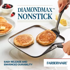 Farberware® Cookstart Aluminum DiamondMax Nonstick Square Griddle 10 Farberware® Cookstart Aluminum DiamondMax Nonstick Square Griddle -Home-Kitchen 3866710 ALT2