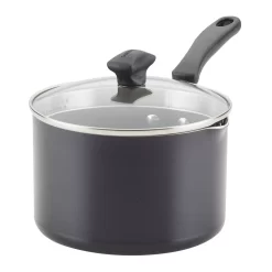 Farberware® Cookstart Aluminum DiamondMax 3-qt. Nonstick Straining Saucepan