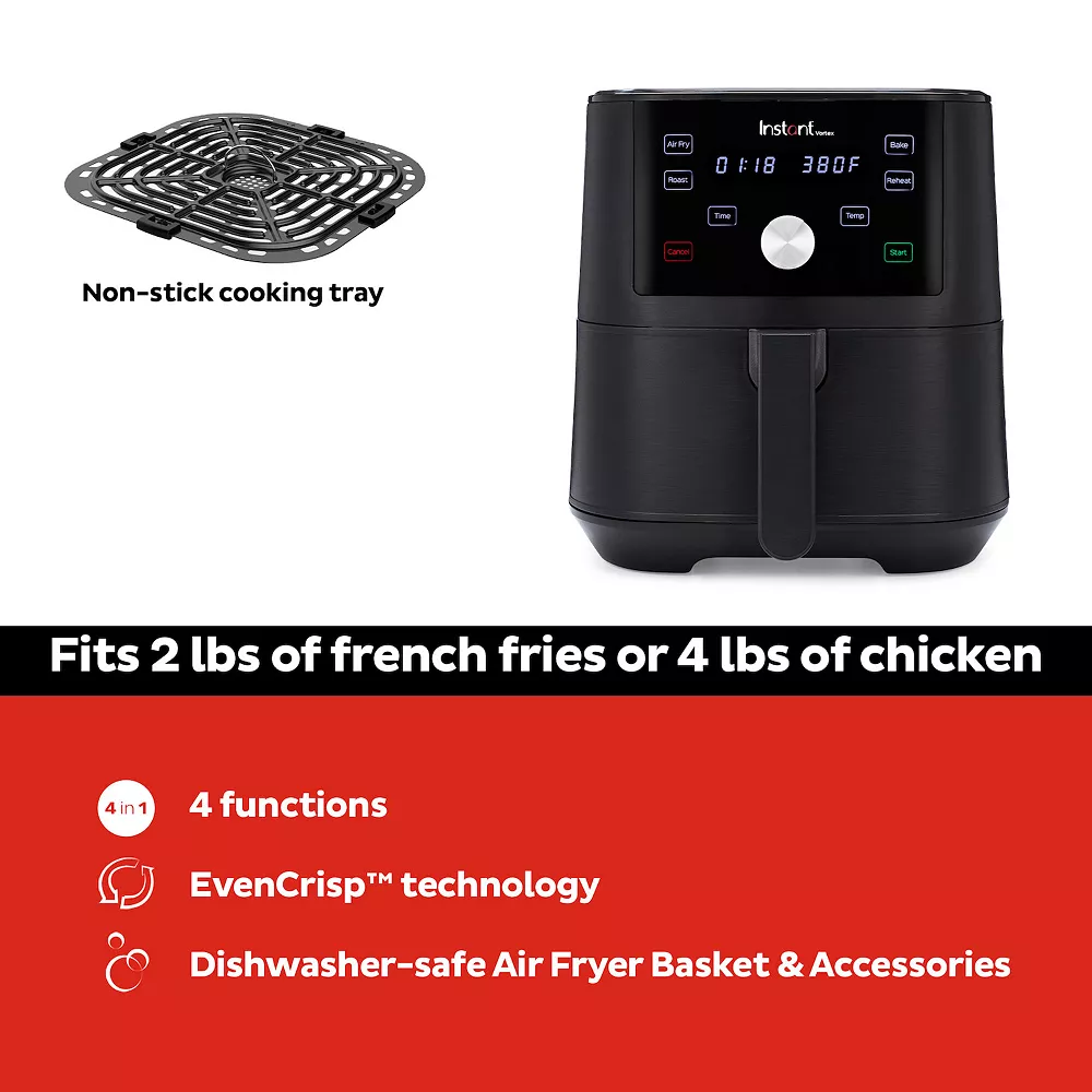 Instant Vortex 6-qt. Air Fryer 4 Instant Vortex 6-qt. Air Fryer - Image 2