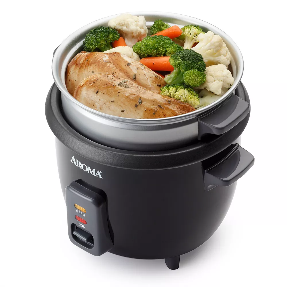 Aroma One-Touch Rice Cooker & Food Steamer 6 Aroma One-Touch Rice Cooker & Food Steamer - Image 4