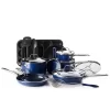 Blue Diamond 20-piece Enhanced Ceramic Nonstick Cookware Set As Seen On TV