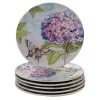 Certified International Hydrangea Melamine 6-pc. Salad Plate Set