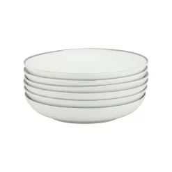 10 Strawberry Street Coupe Silver Line 6-pc. Soup Plate Set 9 10 Strawberry Street Coupe Silver Line 6-pc. Soup Plate Set -Home-Kitchen 3890346 ALT3