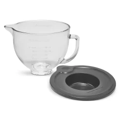KitchenAid® 5 Quart Tilt-Head Glass Bowl With Measurement Markings & Lid - KSM5GB