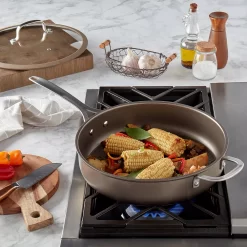 Food Network™ Textured Titanium 12-in. Nonstick Covered Deep Skillet 12 Food Network™ Textured Titanium 12-in. Nonstick Covered Deep Skillet -Home-Kitchen 3927854 ALT5