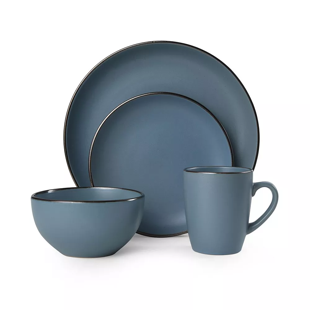 Pfaltzgraff Hadlee Blue 16-pc. Dinnerware Set 4 Pfaltzgraff Hadlee Blue 16-pc. Dinnerware Set - Image 2