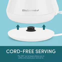Elite Gourmet 1.2-Liter Stainless Steel Electric Kettle -Home-Kitchen 3977739 ALT6