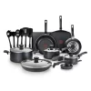 T-Fal Essentials 20-pc. Nonstick Cookware Set 1 T-Fal Essentials 20-pc. Nonstick Cookware Set -Home-Kitchen 4010315 Black