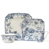 222 Fifth Adelaide Blue 16-pc. Square Dinnerware Set -Home-Kitchen 4014935