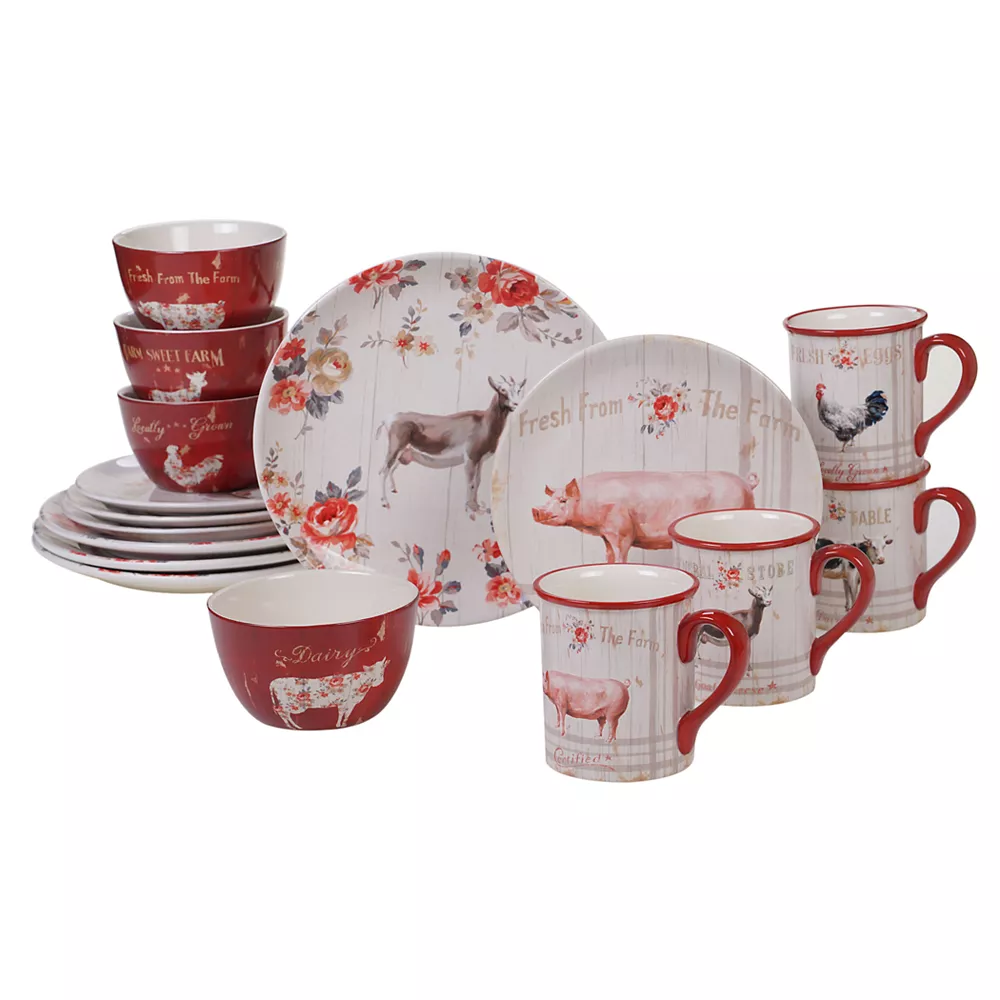 Certified International Farmhouse 16-pc. Dinnerware Set 3 Certified International Farmhouse 16-pc. Dinnerware Set