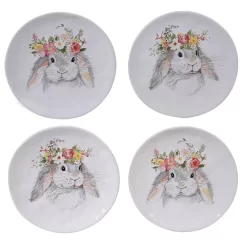Certified International Sweet Bunny 4-pc. Dessert Plate Set