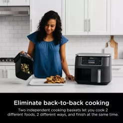 Ninja Foodi 8 Qt. Original Dualzone, 2-Basket Air Fryer With 6 Functions -Home-Kitchen 4438353 ALT15