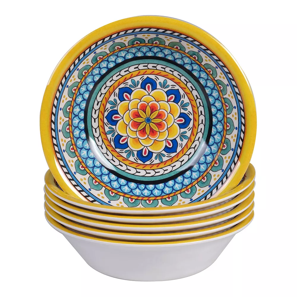 Certified International Portofino 6-pc. Melamine All-Purpose Bowl Set 3 Certified International Portofino 6-pc. Melamine All-Purpose Bowl Set