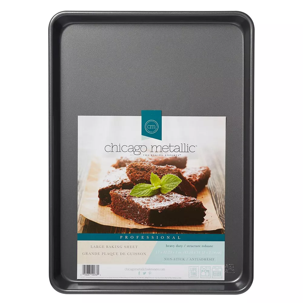 Chicago Metallic Professional 12" X 16" Nonstick Baking Sheet 5 Chicago Metallic Professional 12" X 16" Nonstick Baking Sheet - Image 3