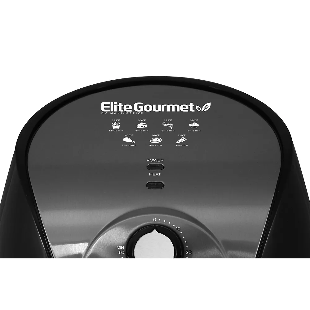 Elite Gourmet 6.5-qt. Air Fryer With Adjustable Timer & Temperature 4 Elite Gourmet 6.5-qt. Air Fryer With Adjustable Timer & Temperature - Image 2