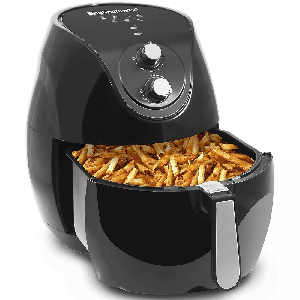 Elite Gourmet 6.5-qt. Air Fryer With Adjustable Timer & Temperature 5 Elite Gourmet 6.5-qt. Air Fryer With Adjustable Timer & Temperature - Image 3