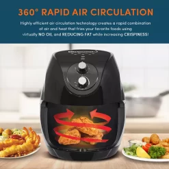 Elite Gourmet 6.5-qt. Air Fryer With Adjustable Timer & Temperature 11 Elite Gourmet 6.5-qt. Air Fryer With Adjustable Timer & Temperature -Home-Kitchen 4481240 ALT3