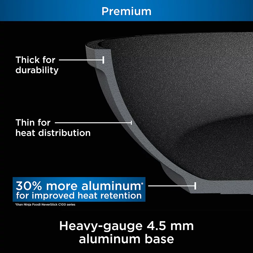 Ninja Foodi NeverStick Premium Hard-Anodized 12-in. Frypan 8 Ninja Foodi NeverStick Premium Hard-Anodized 12-in. Frypan - Image 6