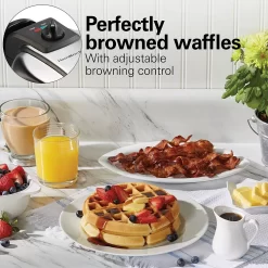 Hamilton Beach Durathon Belgian Waffle Maker 10 Hamilton Beach Durathon Belgian Waffle Maker -Home-Kitchen 4498608 ALT4