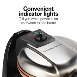 Hamilton Beach Durathon Belgian Waffle Maker 11 Hamilton Beach Durathon Belgian Waffle Maker -Home-Kitchen 4498608 ALT6