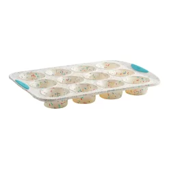 Trudeau 12-Cup Confetti Silicone Muffin Pan
