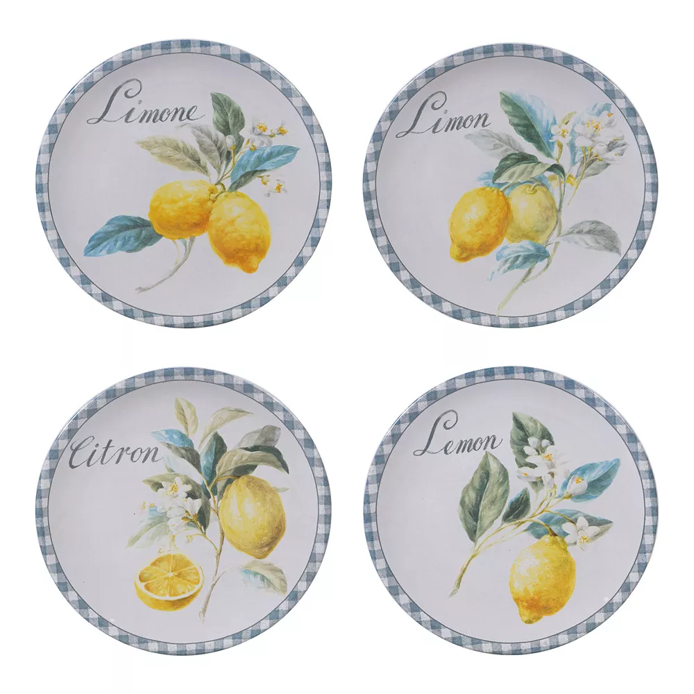 Certified International Citron 4-pc. Salad Plate Set 3 Certified International Citron 4-pc. Salad Plate Set