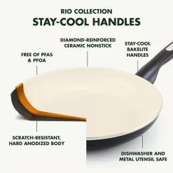 GreenPan Rio 10-in. Ceramic Nonstick Frypan -Home-Kitchen 4540756 ALT4