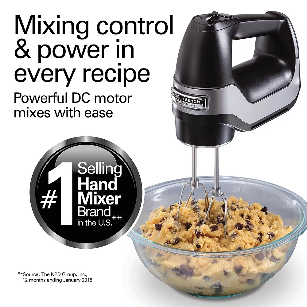 Hamilton Beach Professional 5-Speed Hand Mixer With Snap-on Case 4 Hamilton Beach Professional 5-Speed Hand Mixer With Snap-on Case - Image 2