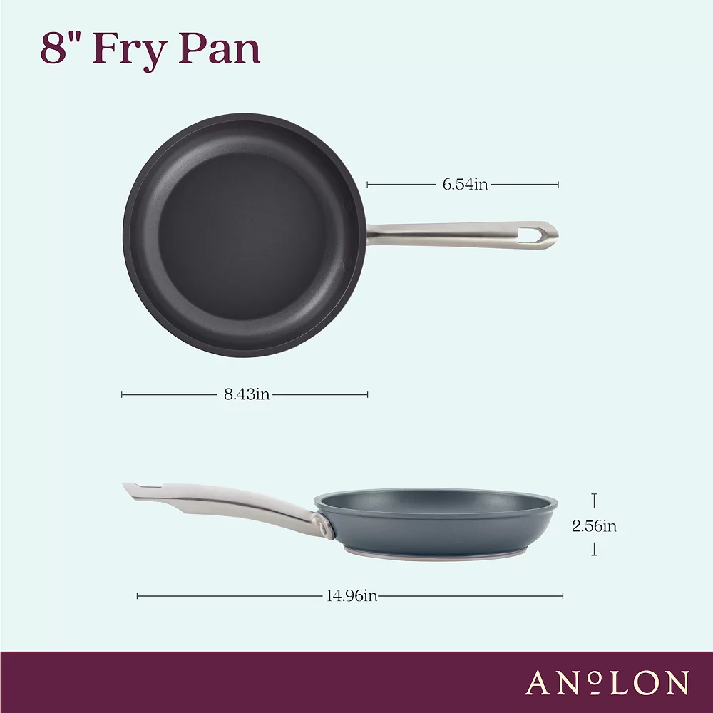 Anolon Accolade 8-in. Hard-Anodized Precision Forge Skillet 4 Anolon Accolade 8-in. Hard-Anodized Precision Forge Skillet - Image 2
