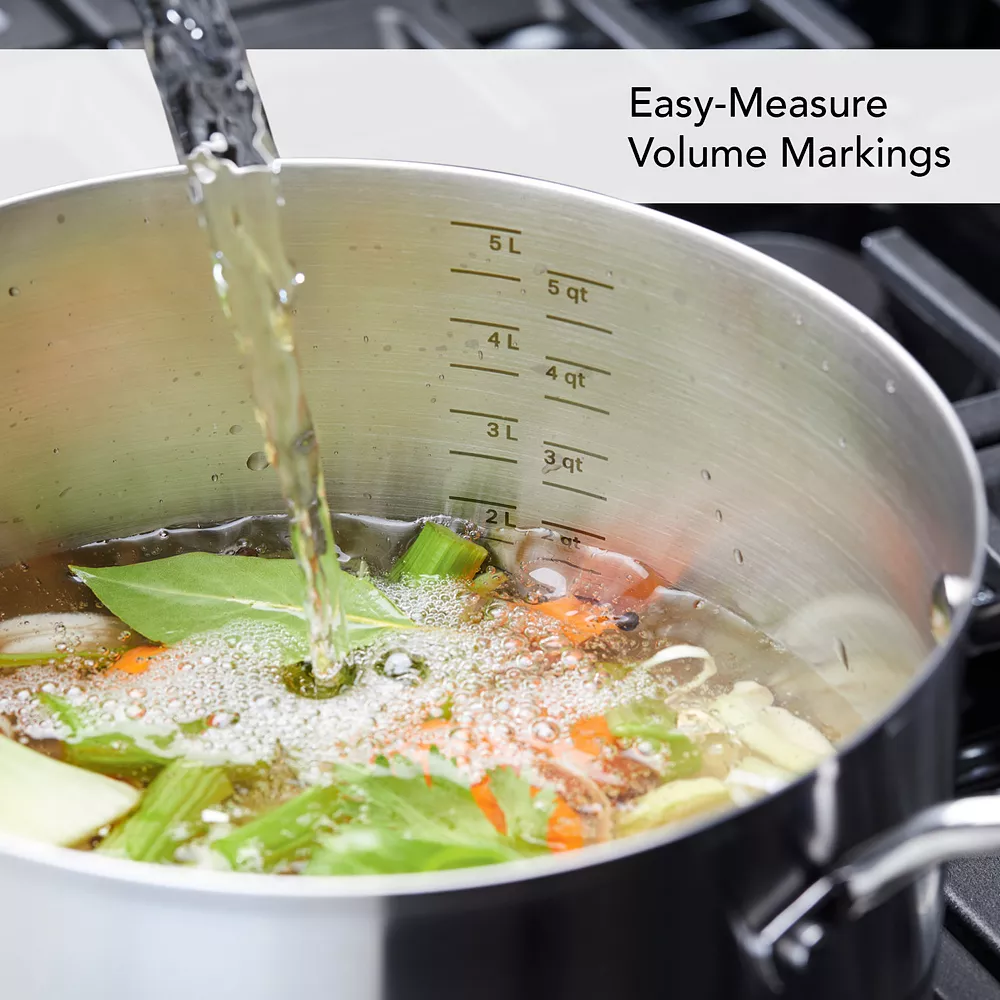 KitchenAid® 3-Ply 11-pc. Stainless Steel Cookware Set 6 KitchenAid® 3-Ply 11-pc. Stainless Steel Cookware Set - Image 4