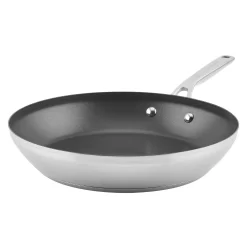 KitchenAid® 3-Ply 12-in. Stainless Steel Nonstick Frypan