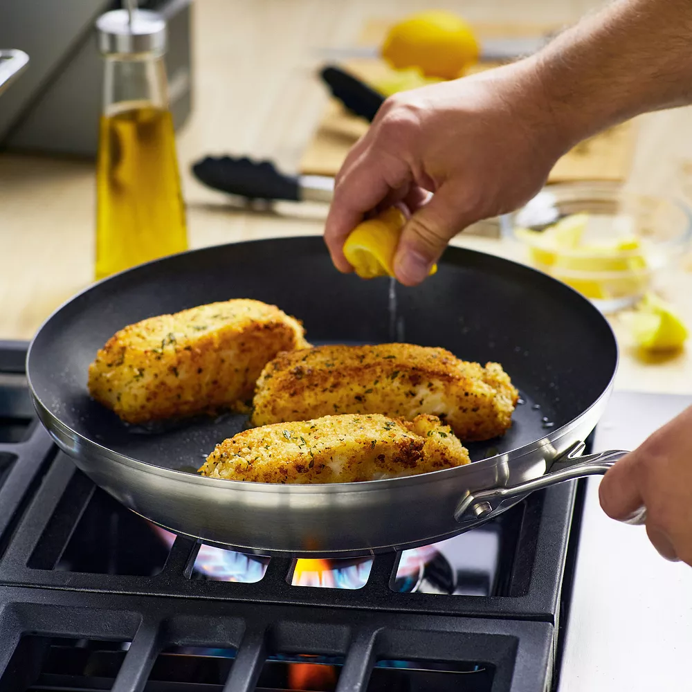 KitchenAid® 3-Ply 12-in. Stainless Steel Nonstick Frypan 5 KitchenAid® 3-Ply 12-in. Stainless Steel Nonstick Frypan - Image 3