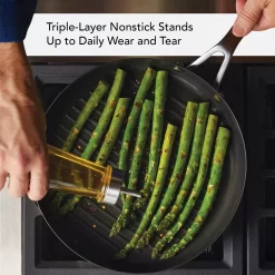 KitchenAid® 3-Ply 10.25-in. Stainless Steel Nonstick Round Grill Pan 9 KitchenAid® 3-Ply 10.25-in. Stainless Steel Nonstick Round Grill Pan -Home-Kitchen 4618424 ALT5