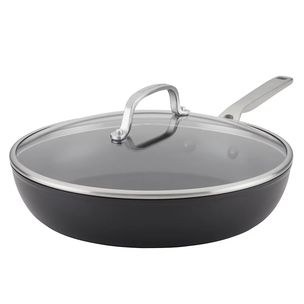 KitchenAid® Hard-Anodized Induction 12.25-in. Nonstick Frypan With Lid 3 KitchenAid® Hard-Anodized Induction 12.25-in. Nonstick Frypan With Lid