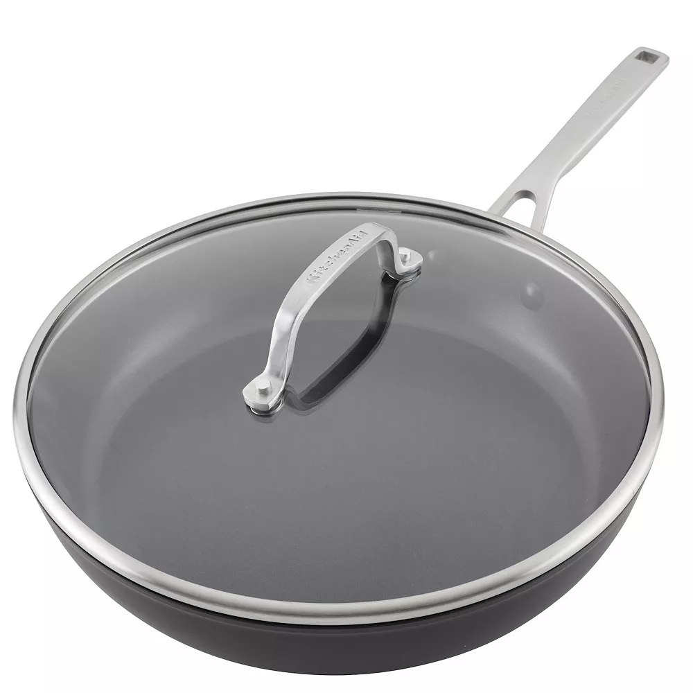 KitchenAid® Hard-Anodized Induction 12.25-in. Nonstick Frypan With Lid 4 KitchenAid® Hard-Anodized Induction 12.25-in. Nonstick Frypan With Lid - Image 2