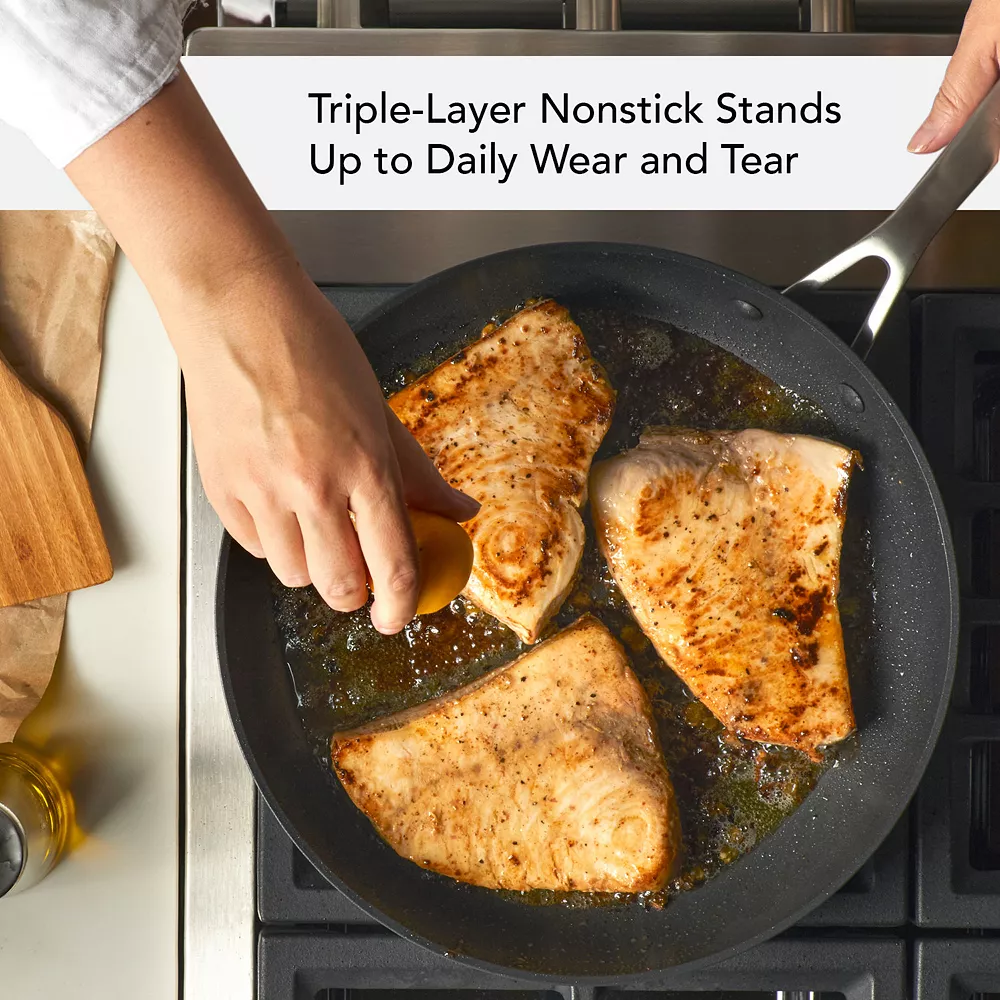 KitchenAid® Hard-Anodized Induction 12.25-in. Nonstick Frypan With Lid 6 KitchenAid® Hard-Anodized Induction 12.25-in. Nonstick Frypan With Lid - Image 4