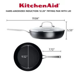 KitchenAid® Hard-Anodized Induction 12.25-in. Nonstick Frypan With Lid 13 KitchenAid® Hard-Anodized Induction 12.25-in. Nonstick Frypan With Lid -Home-Kitchen 4618427 ALT6