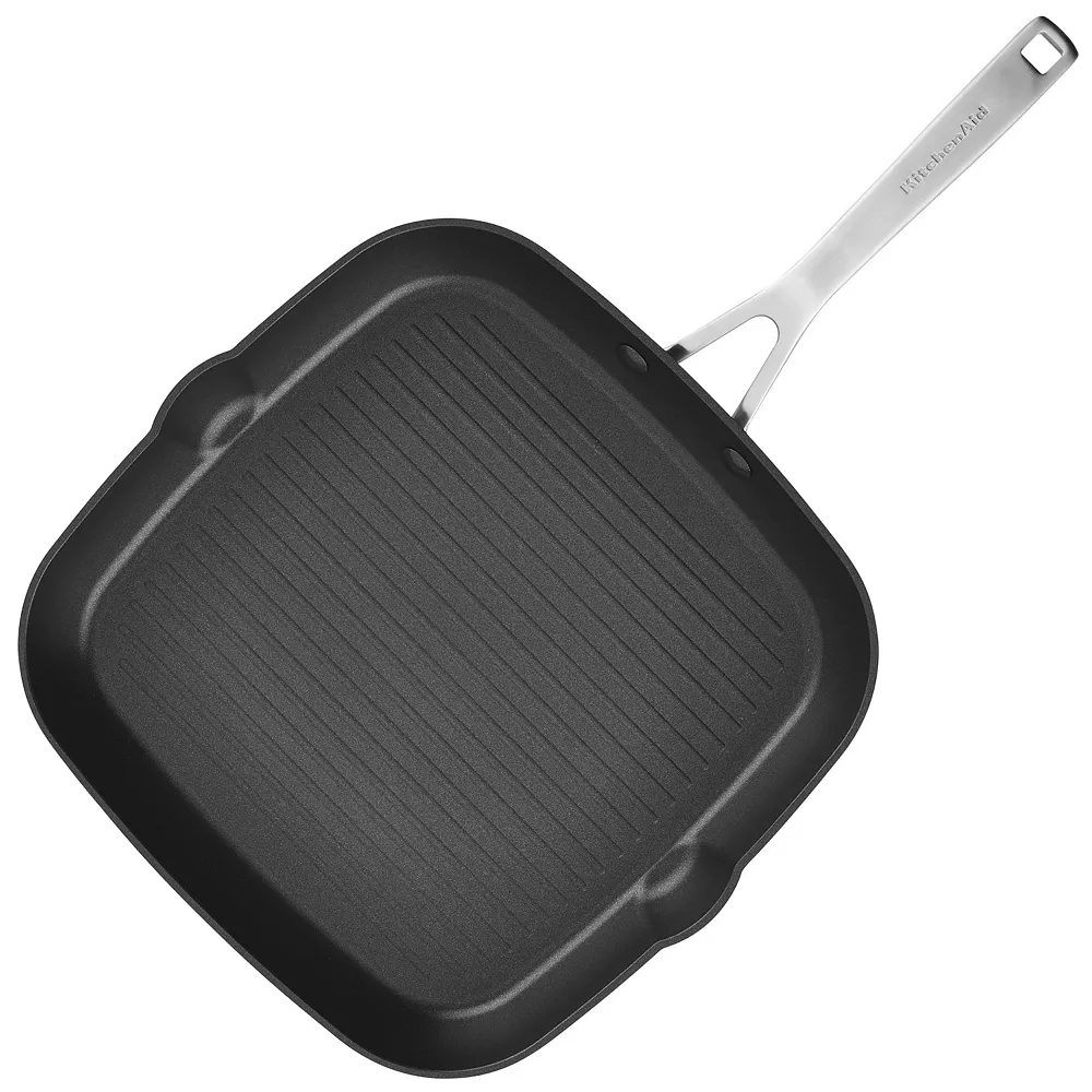 KitchenAid® Hard-Anodized Induction 11.25-in. Nonstick Square Grill Pan 4 KitchenAid® Hard-Anodized Induction 11.25-in. Nonstick Square Grill Pan - Image 2