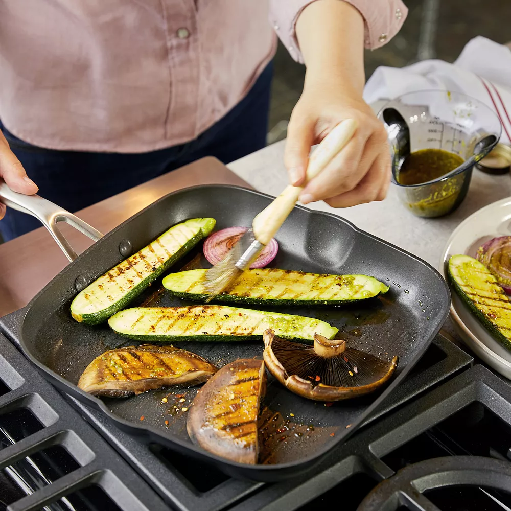 KitchenAid® Hard-Anodized Induction 11.25-in. Nonstick Square Grill Pan 5 KitchenAid® Hard-Anodized Induction 11.25-in. Nonstick Square Grill Pan - Image 3